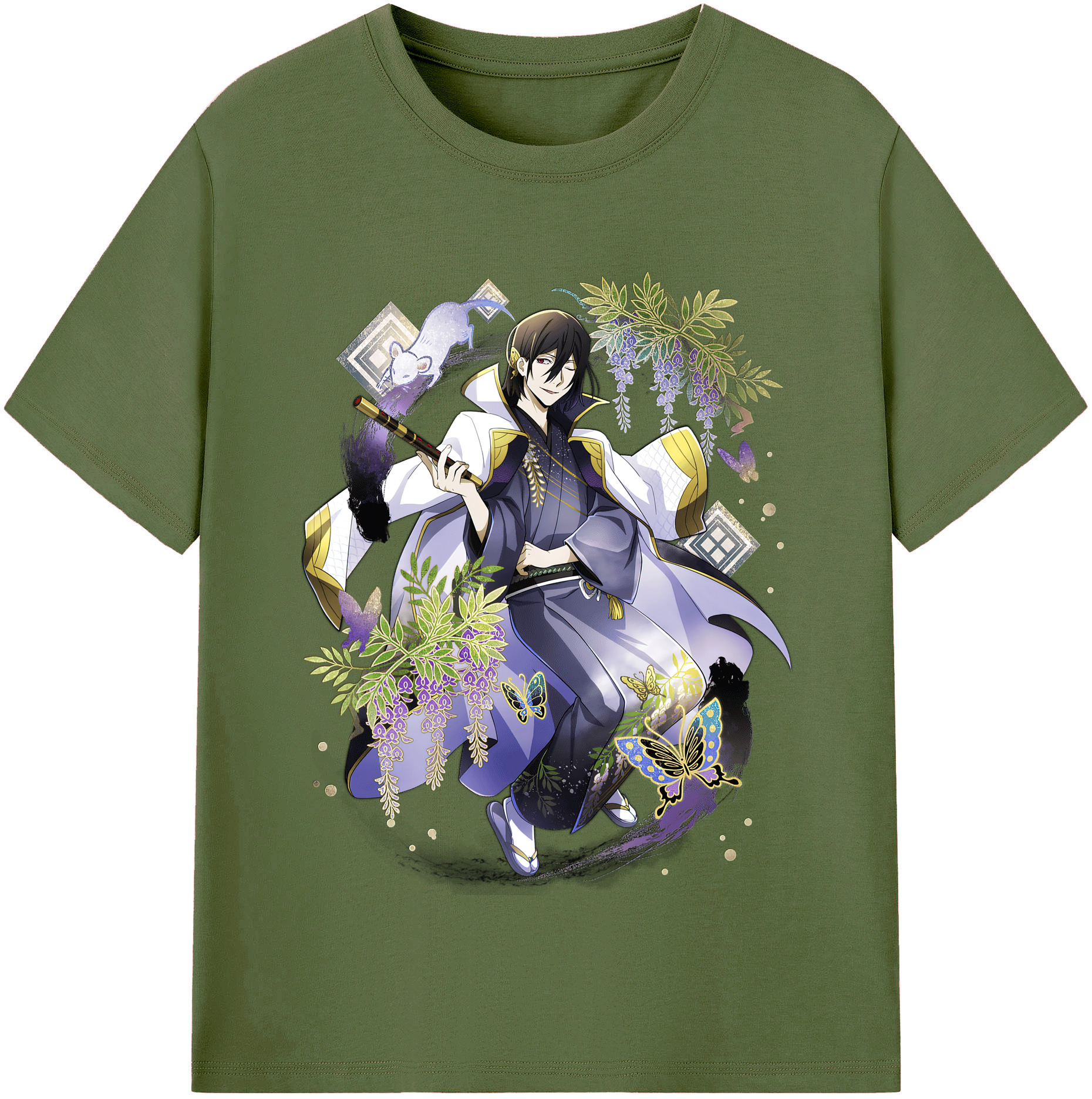 （画像用） 文豪ストレイドッグス Bungo Stray Dogs 綿100％半袖Tシャツ（フロントプリント）